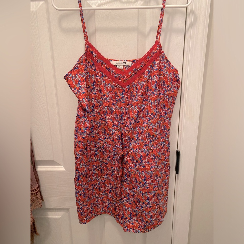 Red white and blue romper